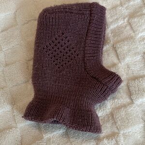 Purple Knit balaclava